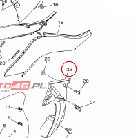 YAMAHA - OSLONA BOCZNA nr: 1TDF17316000