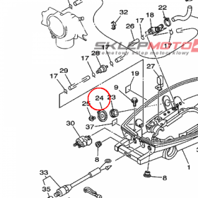 YAMAHA - LEVER, COCK nr: 6J1245240000