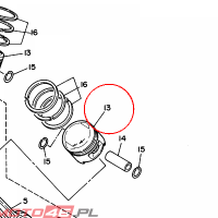 YAMAHA - tlok nr: 2UJ1163100A0