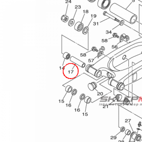 YAMAHA - TULEJKA nr: 1S3221840000