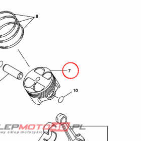 YAMAHA - tlok nr: 4C8116310000