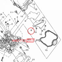 YAMAHA - PLATE, BREATHER nr: BK6E11650000