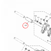 YAMAHA - SHAFT, ROCKER 3 nr: BK6E21660000