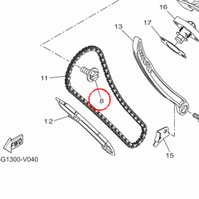 YAMAHA - NUT, LOCK nr: 5YPE21570100