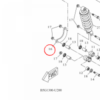 YAMAHA - ROD CONNECTING 1 nr: B5GF217F0000