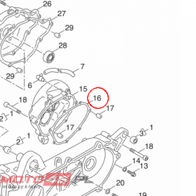 YAMAHA - uszczelka nr: 3B3E54610000