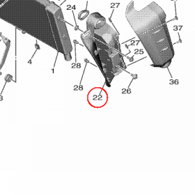 YAMAHA - BRACKET 1 nr: B7N2175T0000