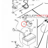 YAMAHA - MOLE, FOOTREST nr: 5SJ274820000