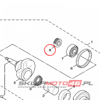 YAMAHA - KOLO ZEBATE nr: 5MLE33240000