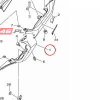 YAMAHA - oslona boczna nr: 1WS2171100P1