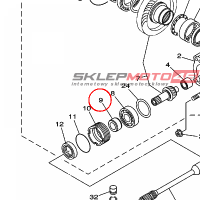 YAMAHA - tulejka nr: 90387255H900