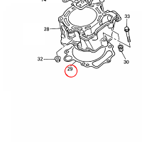 YAMAHA - uszczelka cylindra nr: 5BF113510000