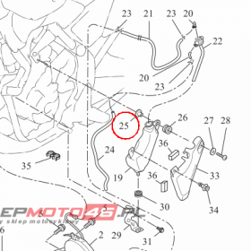 YAMAHA - tulejka nr: 903870623600