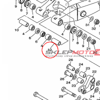 YAMAHA - tulejka nr: 903871714S00