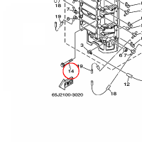 YAMAHA - sruba nr: 9010510M7500