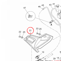 YAMAHA - RADIATOR COVER ASS nr: 11DE240K0000