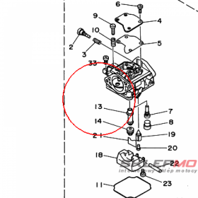 YAMAHA - JET, NEEDLE nr: 63V149470000