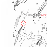 YAMAHA - STAY FENDER 2       MDNMA nr: BL1F151400P8