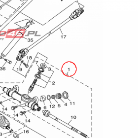 YAMAHA - STEERING ASSY nr: 2HCF34000200