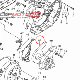 YAMAHA - PODKLADKA GUMOWA nr: 27D153160000