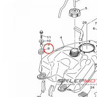 YAMAHA - tulejka nr: 904800101700