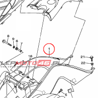 YAMAHA - BLOTNIK TYL. nr: 1S3W215B4100