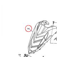 YAMAHA - PANEL PRZEDNI nr: 1S3233913000