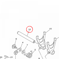 YAMAHA - BAR, SHIFT FORK GUIDE 1 nr: 1WG185310100