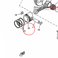 YAMAHA - tlok nr: 22F116310200