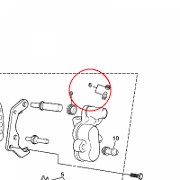 YAMAHA - BLEED SCREW KIT nr: 5WXW00480000