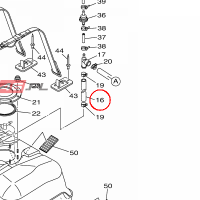 YAMAHA - HOSE, AIR VENT nr: F4PU785G0000