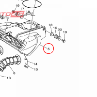 YAMAHA - OBUDOWA FILTRA POW. nr: B4C144010000