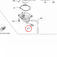 YAMAHA - KOREK SPUSTU OLEJU nr: 5LW141910000