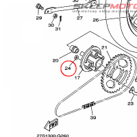 YAMAHA - nakretka nr: 901790863900