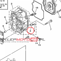 YAMAHA - PROWADNICA ZAWORU nr: 66M111332900