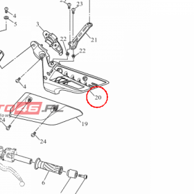 YAMAHA - UCHWYT SZCZOTEK ALT. nr: BC6F61410000