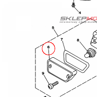 YAMAHA - KLOSZ LAMPY TYL. nr: 3GM-84321-00-00