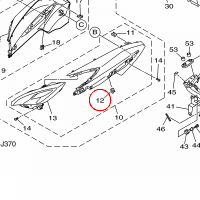 YAMAHA - nakretka nr: 901830500800