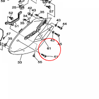 YAMAHA - naklejka nr: 5PS283912000