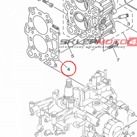 YAMAHA - uszczelka glowicy nr: 6AG111811000