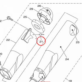 YAMAHA - ZATRZASK nr: 902674812100