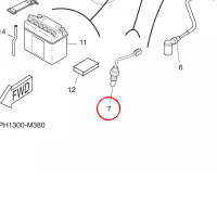 YAMAHA - CZYJNIK TEMP. WODY nr: 1PHH36050000