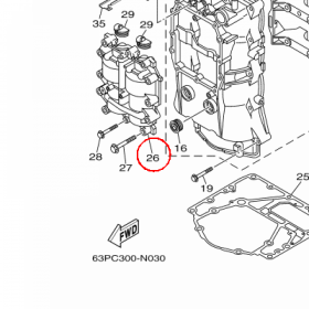 YAMAHA - BALANCER ASSY nr: 63P115000400