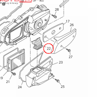 YAMAHA - DUCT, AIR nr: BL1E54750000