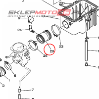 YAMAHA - kruciec ssacy nr: 5UHE44530000