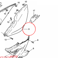 YAMAHA - OSLONA BOCZNA nr: 5BRF17310326