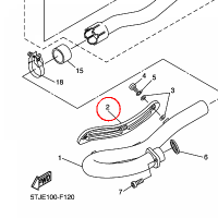 YAMAHA - OSLONA TLUMIKA nr: 5TA146280000