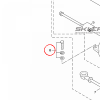 YAMAHA - BOLT,W/WASHER nr: 975070652500