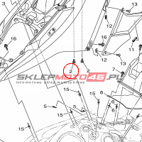 YAMAHA - SCREW nr: F2SU13C10000