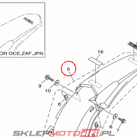 YAMAHA - BLOTNIK TYL. nr: 5XE216101000